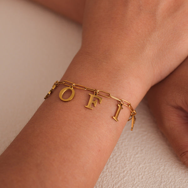 Custom Initial Name Bracelet