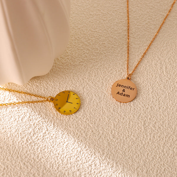 Custom Time Personalized Necklace