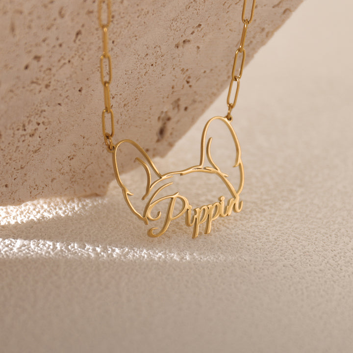 Custom Pet Name Necklace for Dog Lovers