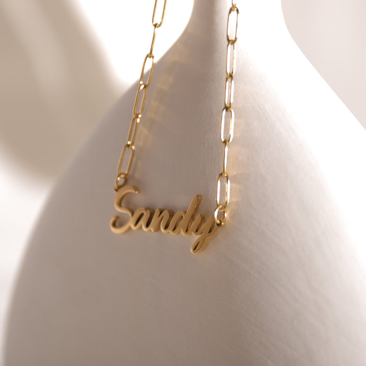 Custom name pendant necklace