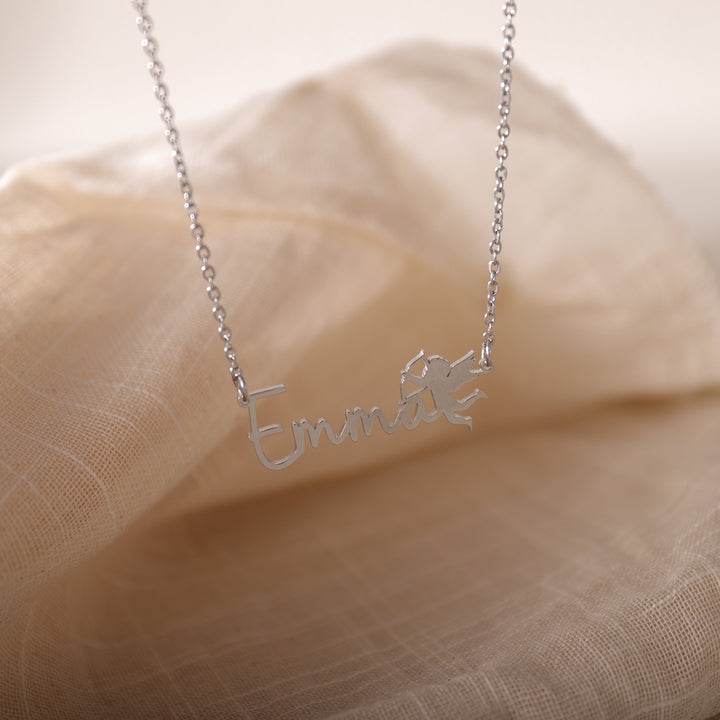 Silver angel necklace for boys – spiritual and cool summer gift