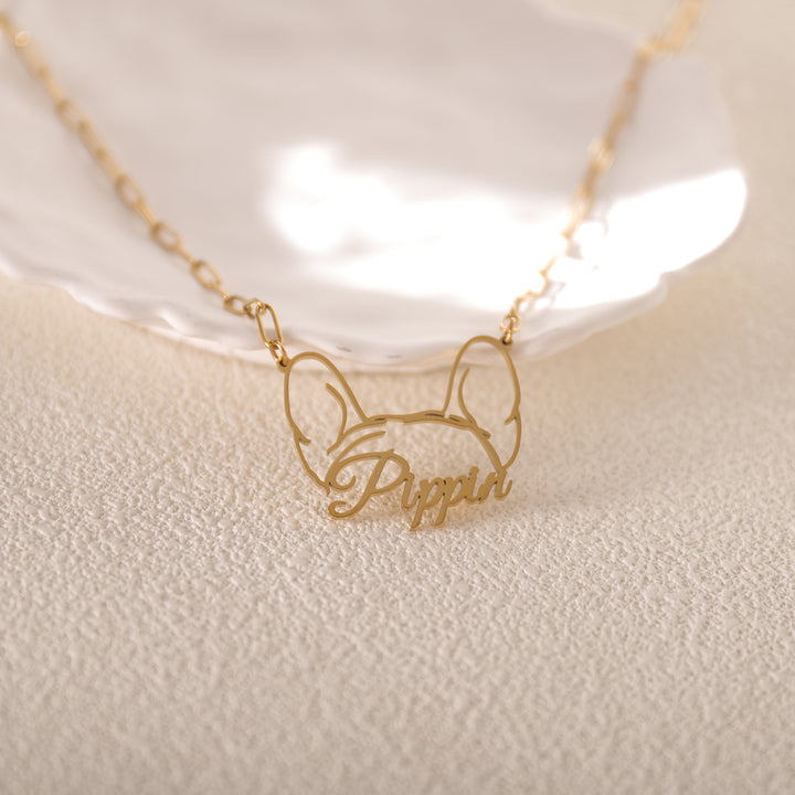dog name necklace 
