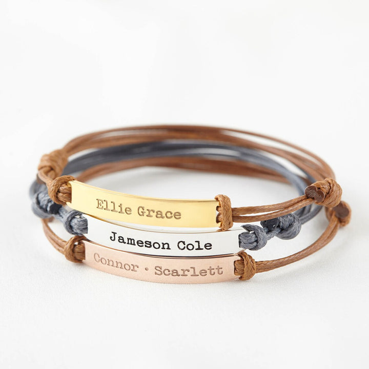 engraved name bracelet 
