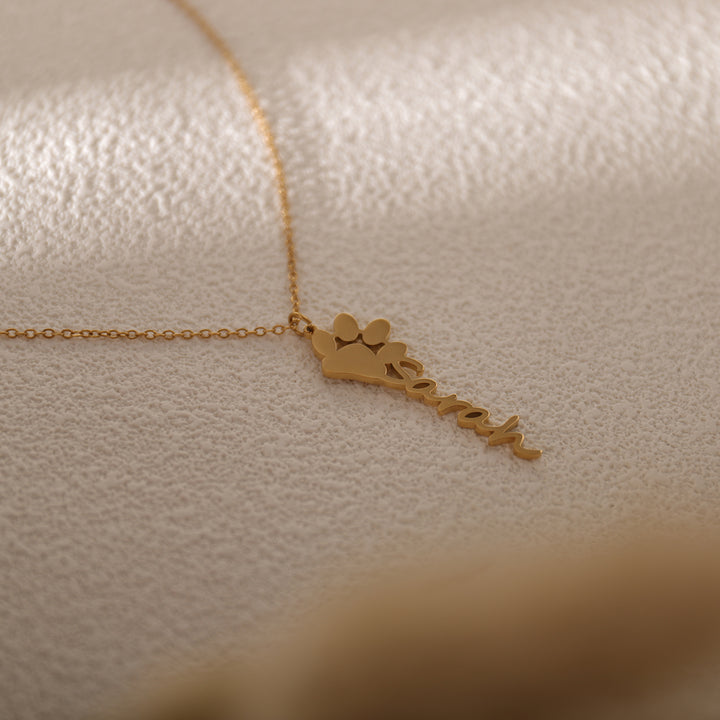  pet paw print pendant necklace 